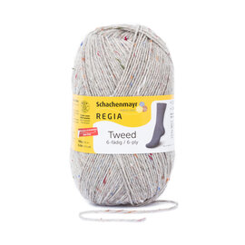 Schachenmayr 6-f Tweed Regia Hellgrau 00090