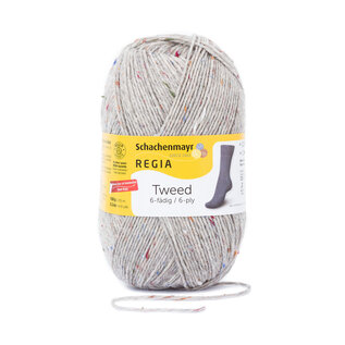 Schachenmayr 6-f Tweed Regia Hellgrau 00090