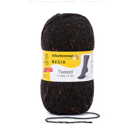 Schachenmayr 6-f Tweed Regia Anthrazit 00098