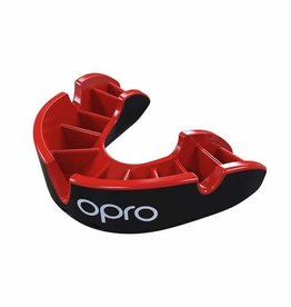 OPRO MOUTH SELF FIT SILV. SR. BLK/RED