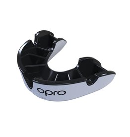 OPRO MOUTH SELF FIT SILV. SR. WHT/BLK