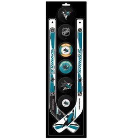 NHL Mini Stick Set With Foam Puck SJS