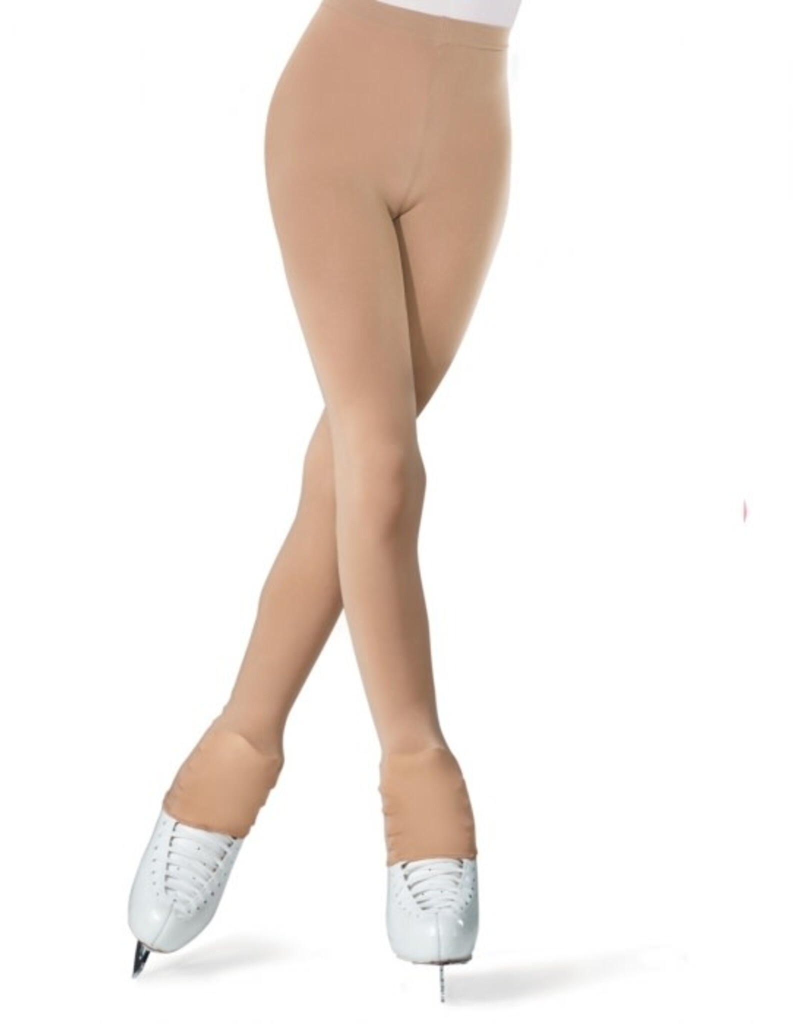 Mondor 3327 Womens Footless Heel Cover Skating Tights