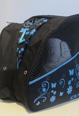 ICE H Skate Bag Turquoise Flower Glitter