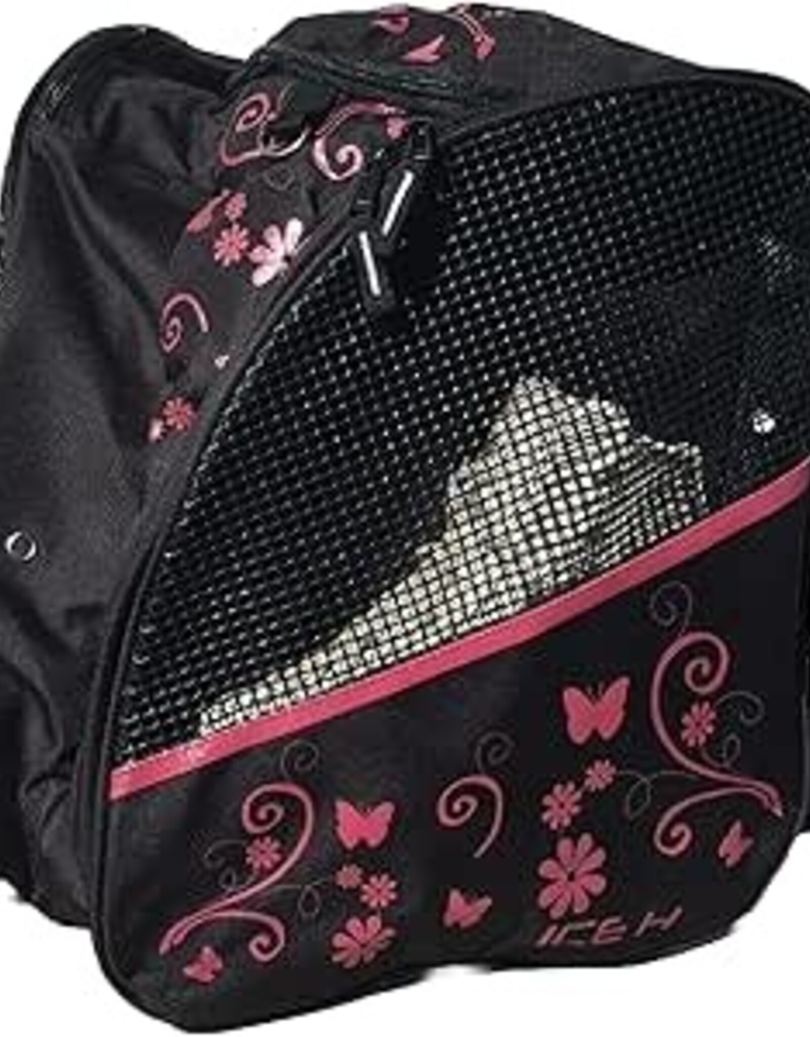 ICE H Skate Bag Cerise Flower Glitter