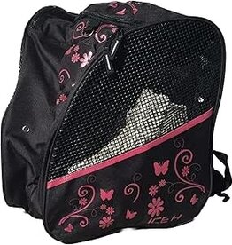 ICE H Skate Bag Pack Cerise Flower Glitter