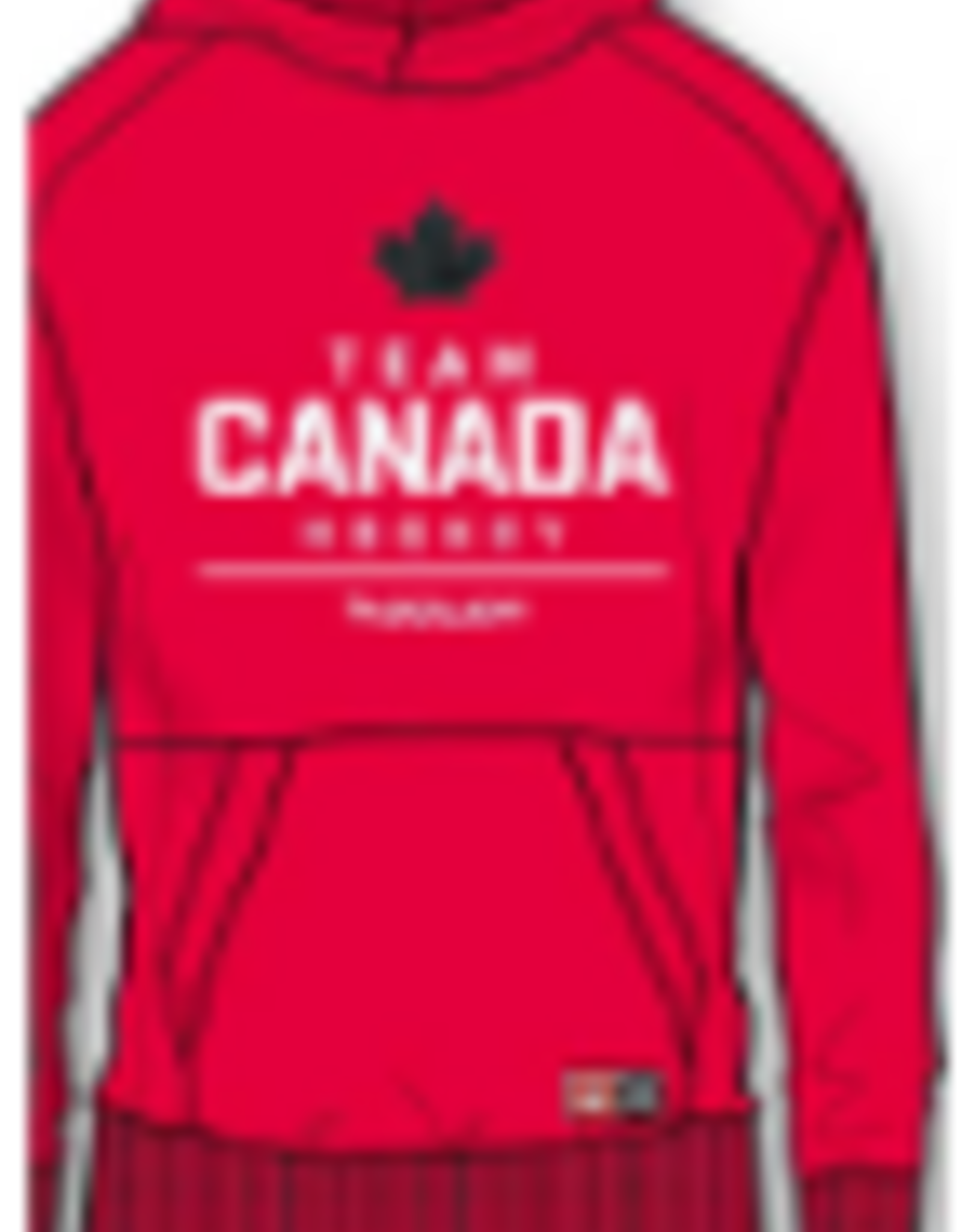 HC Olympic Stacked Hoody Canada Red