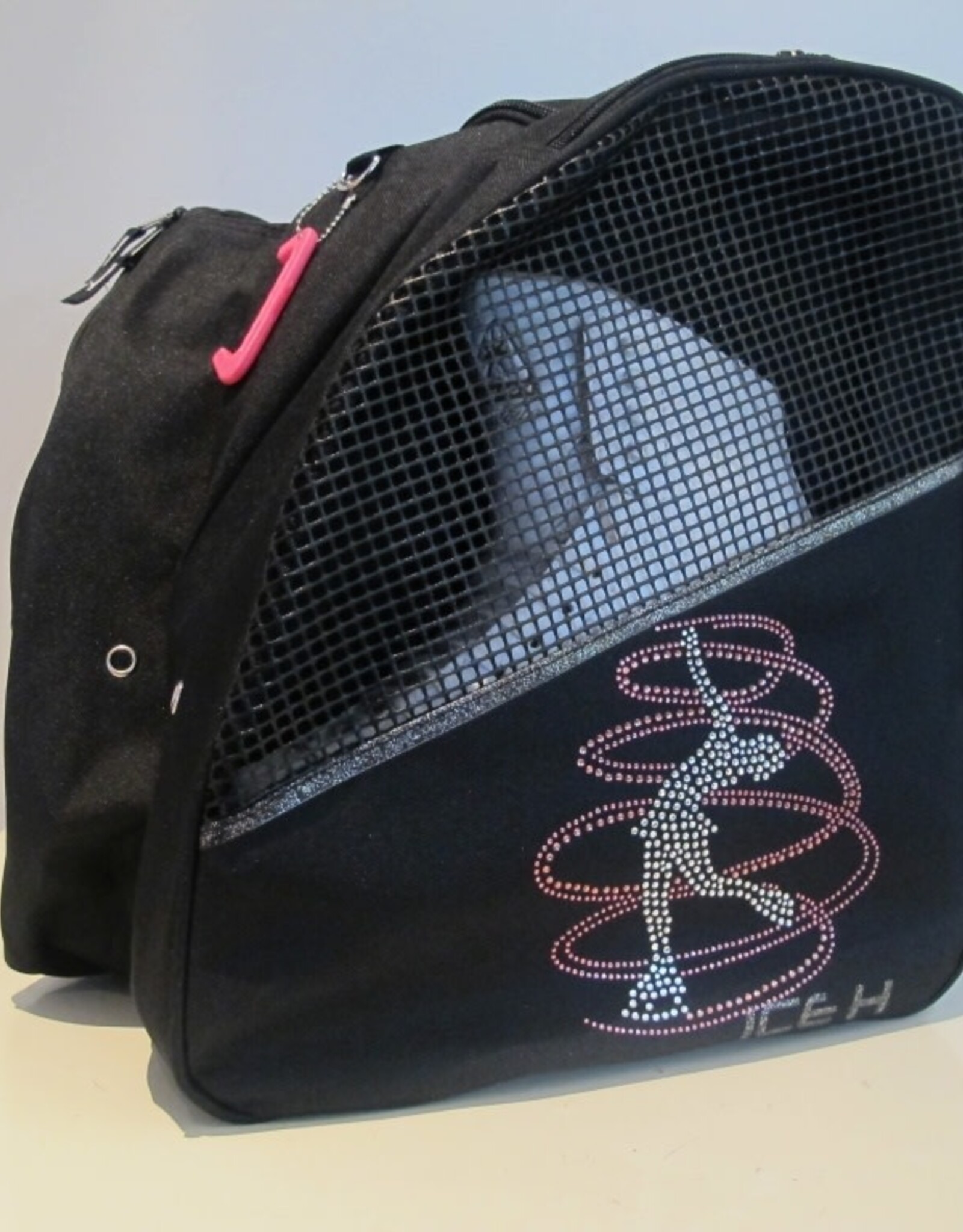 ICE H Skate Bag Spiral Pink Rhinestone