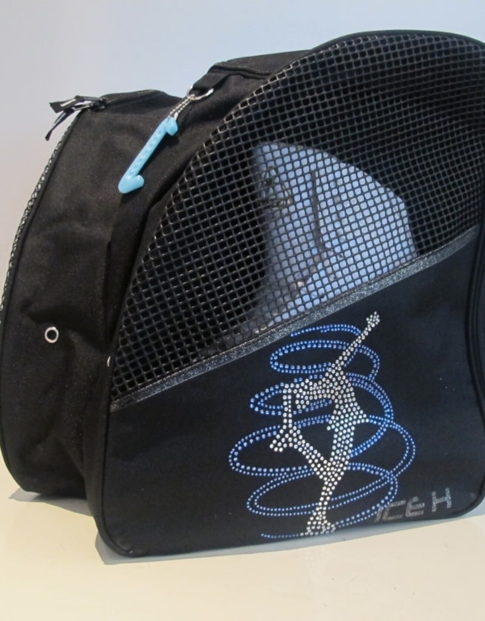 ICE H Skate Bag Spiral Blue Rhinestone
