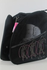 ICE H Skate Bag 3 Skaters Pink Rhinestone