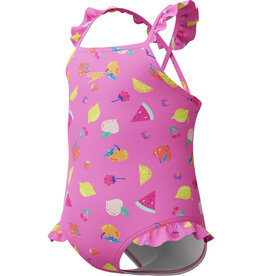 Speedo Girls PRINT FRILL THINSTRAP 1P PIN/PIN