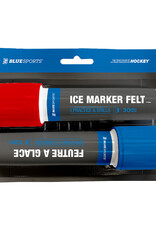 BLUESPORTS Blsp Blue & Red Ice Surface Markers (Pk of 2)