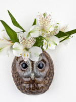Quail Wall Vase FOREST OWL tawney owl