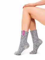 SOXS Mid-rise socks GREY with PINK label WOMEN