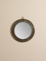 Ronde WAND spiegel met metalen rand 26 cm