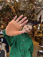 GreenGroveWeavers Gloves SHORT fingerless NOUGAT 100%  wool