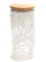 Cadès Design Glass jar with wooden lid CORALIE 21,5x10cm
