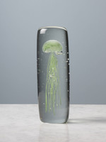 Paperweight jellyfish GREEN h18,5 cm