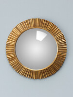 Convex mirror SANCTUS gold 18cm
