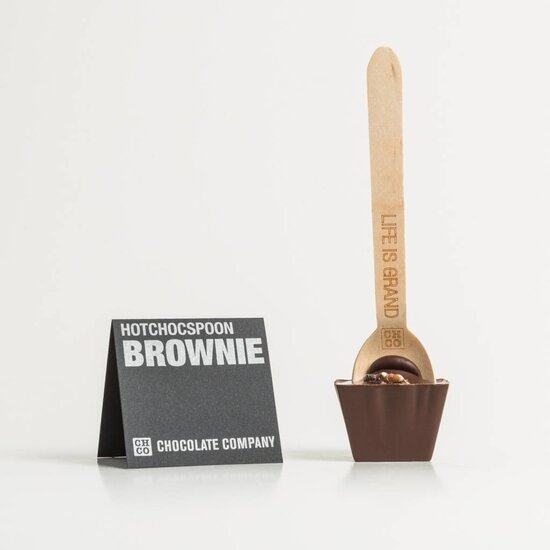 DARK BROWNIE HOTCHOCSPOON