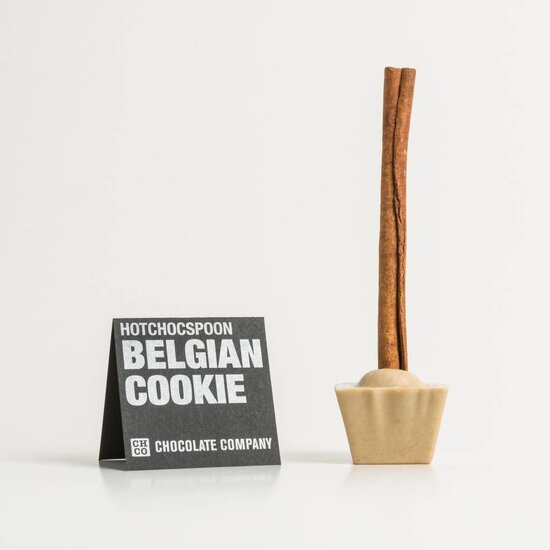 WHITE BELGIAN COOKIE / SPECULOOS HOTCHOCSPOON