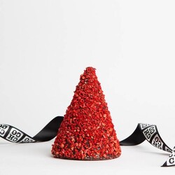 XMAS TREE S DARK RED HAZELNUT
