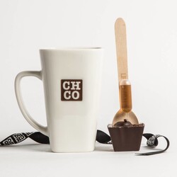 SHOT OF PLEASURE IN A MUG
