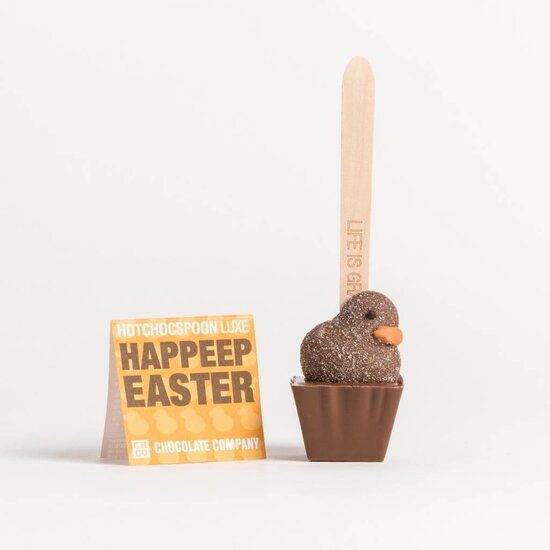 MILK HOTCHOCSPOON  EASTER BROWN DUCK
