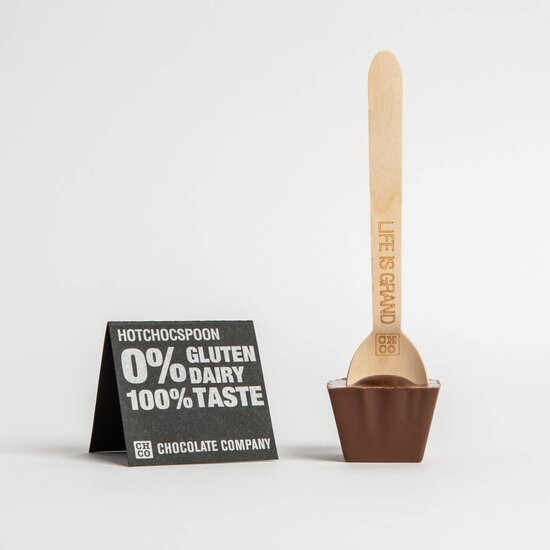 MILK 0% gluten, 0% dairy, 100% taste hotchocspoon