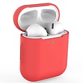 AirPods hoesje / case | Siliconen | Effen | Rood