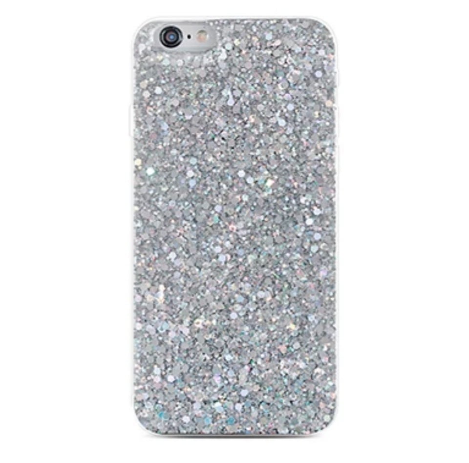 Smartphonehoesje iPhone 13 Pro max | Met zilveren glitters