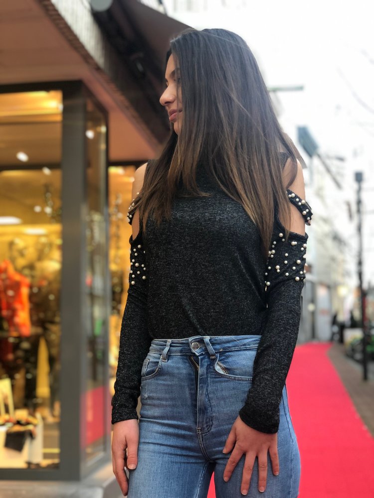 TINA  SWEATER DARK GREY