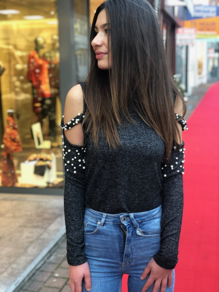 TINA  SWEATER DARK GREY