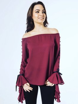 LISA SHIRT BORDEAUX