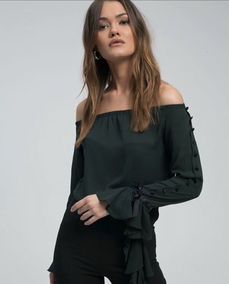 LISA SHIRT DARK GREEN
