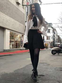 TESSA STRETCH ROK ZWART