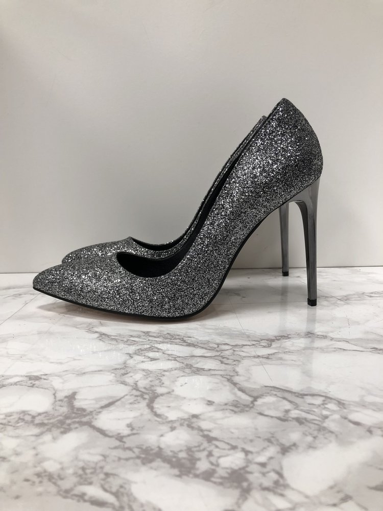 LISA GLITTER STILETTO GRIJS