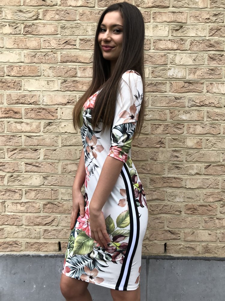 DAISEY FLOWER DRESS WHITE