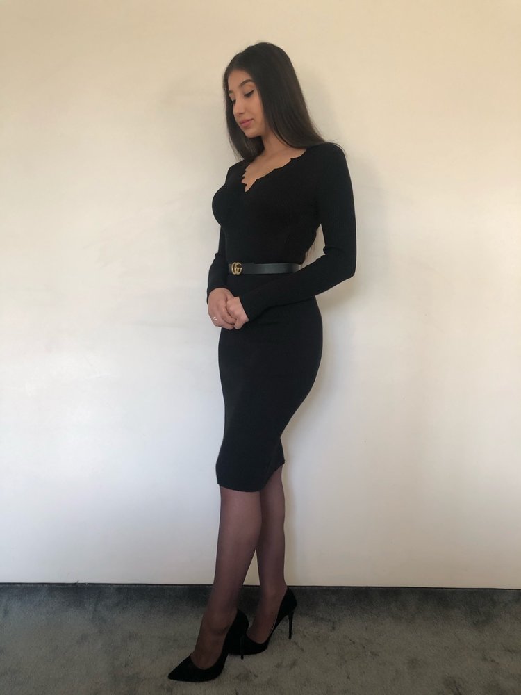 ELKE DRESS DARK GREEN