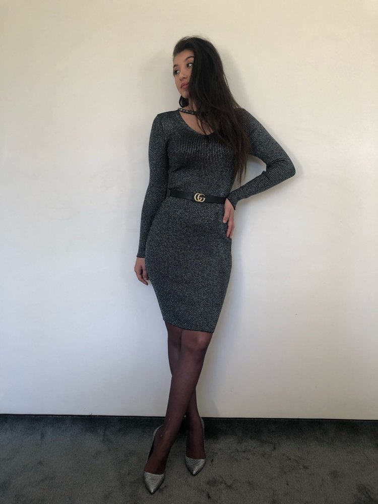 JODY PURLY DRESS BLACK