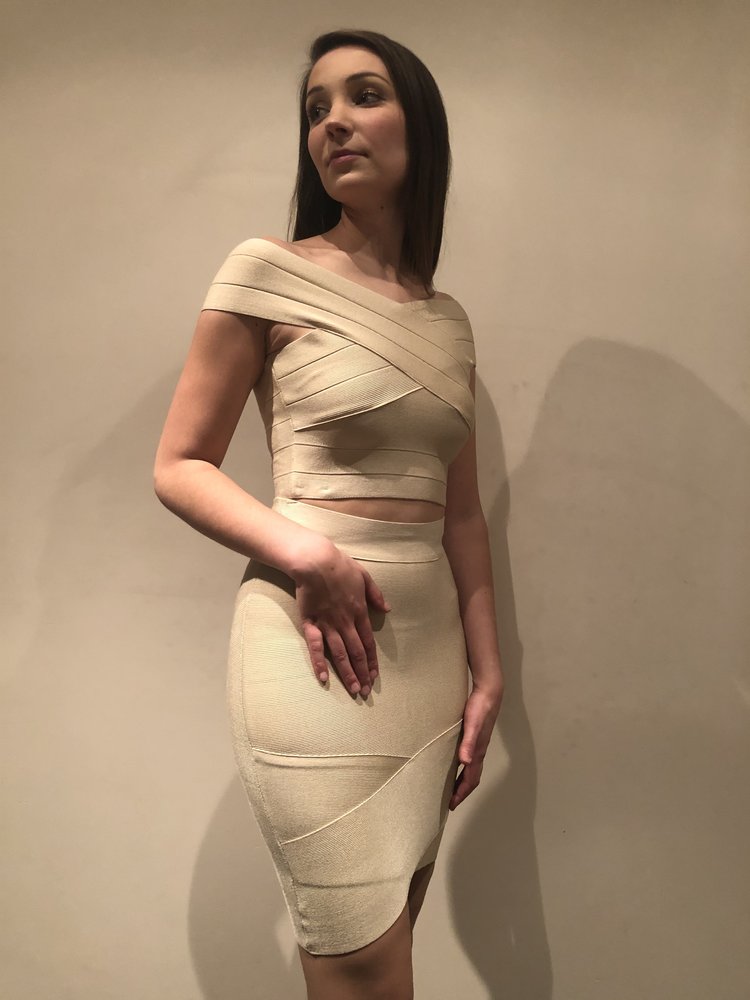 DANA SLIMFIT SET BEGE