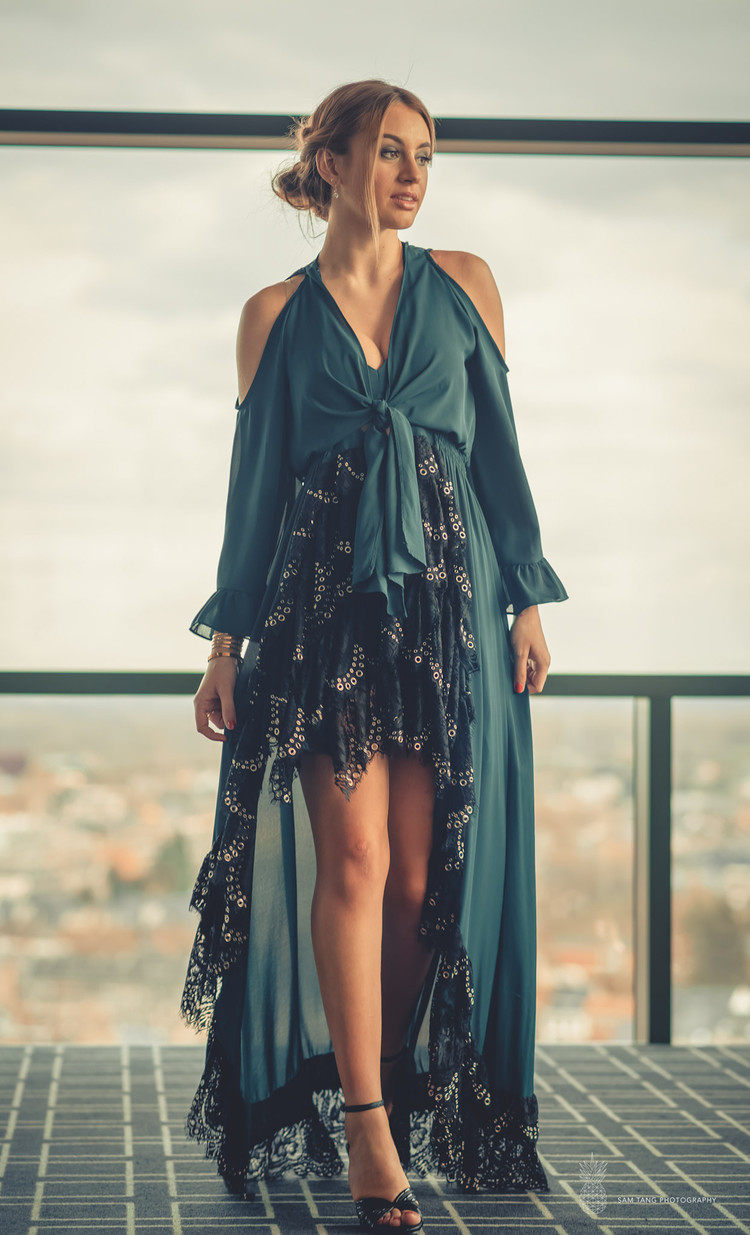 CAMI DRESS GREEN EXCLUSIVE COLLECTION