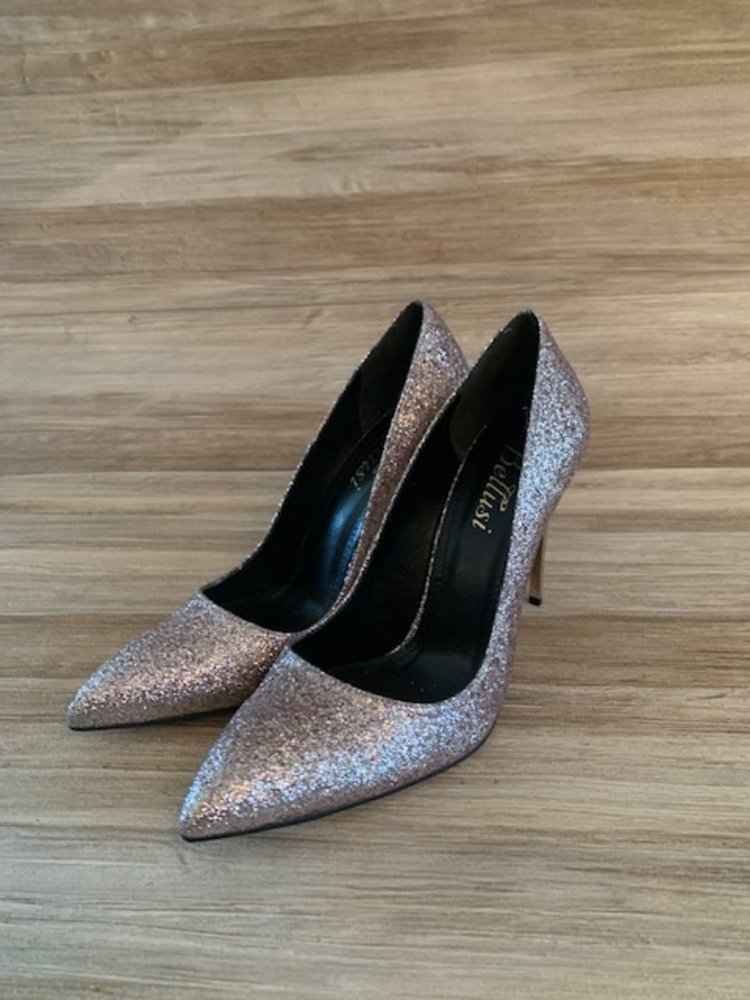LISA STILETTO GLITTER ROSE