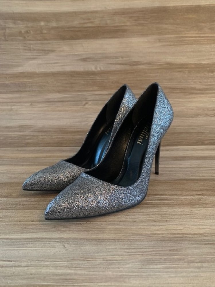 LISA GLITTER STILETTO GREY