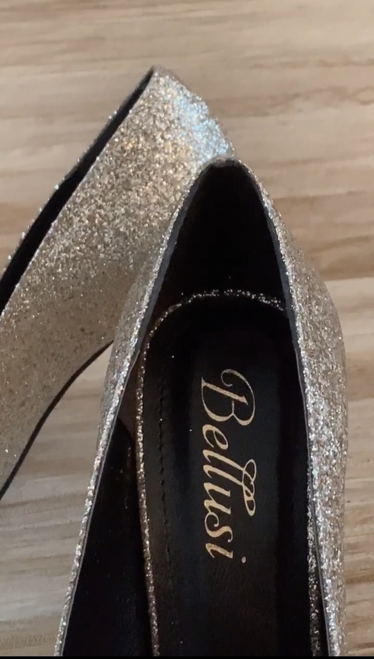 LISA GLITTER STILETTO GOUD