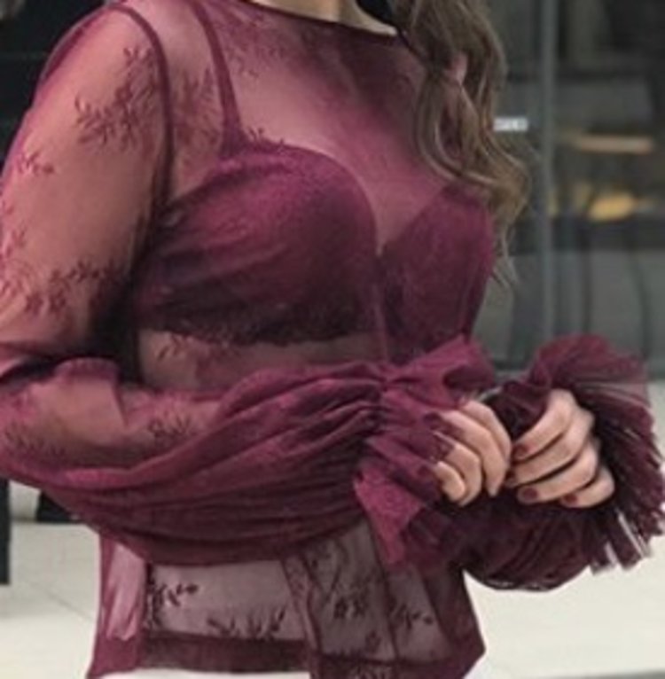 STEFY SHIRT DARK BORDEAUX