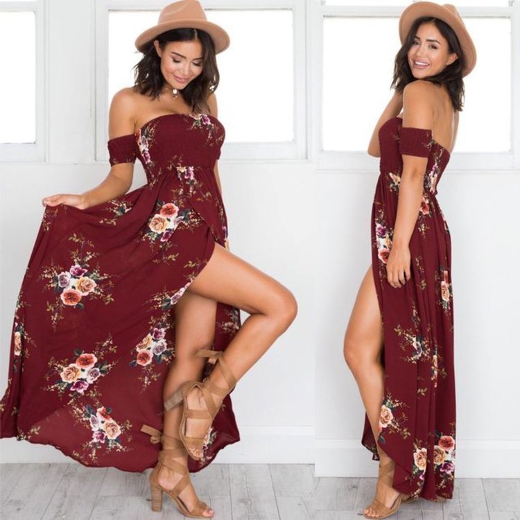 MAITE FLOWER DRESS RED