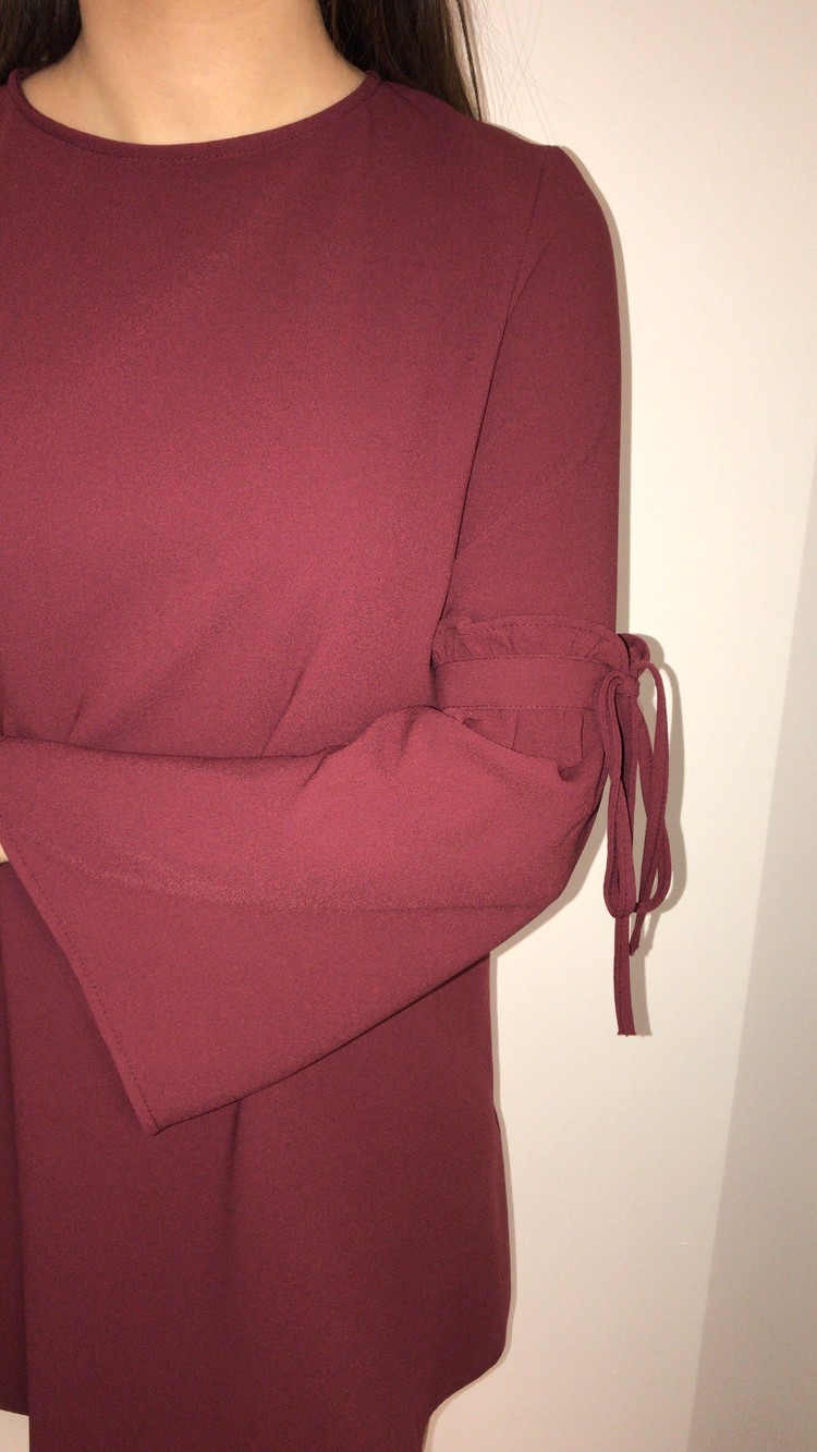 BELLA DRESS BORDEAUX