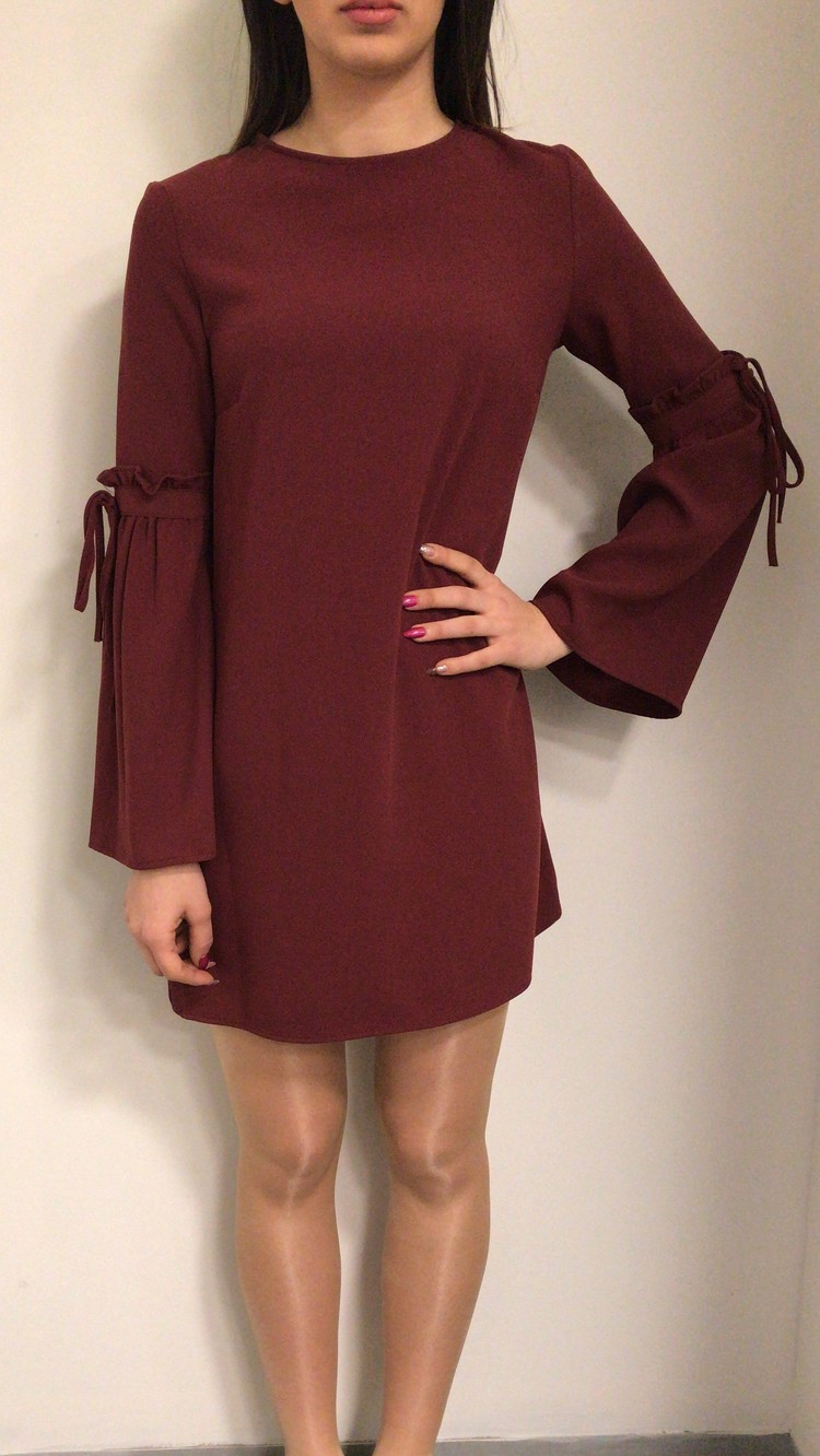 BELLA DRESS BORDEAUX