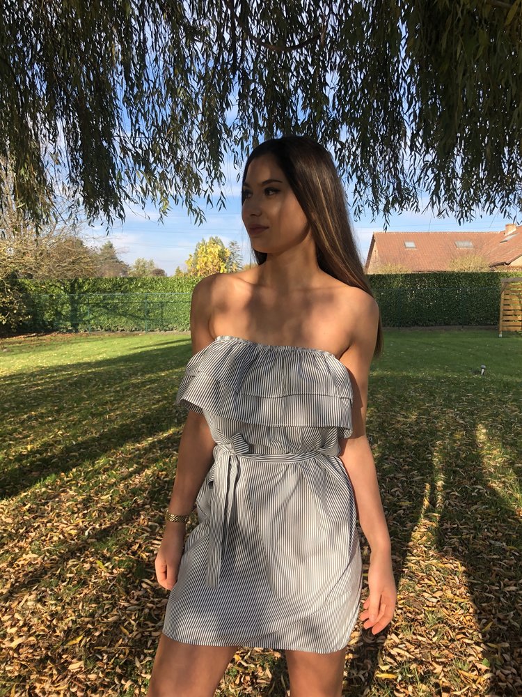 LINA OFF SHOULDER JURKJE GRIJS